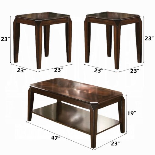 Acme Docila Walnut 3PC Pack Coffee & End Set - Image 5