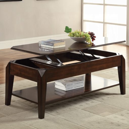 Acme Docila Walnut Coffee Table with Lift Top