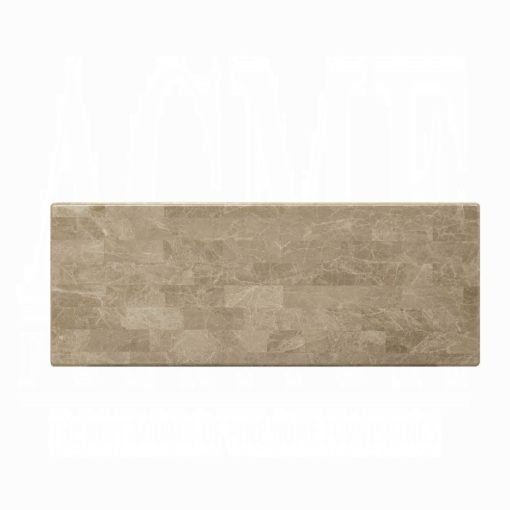Acme Daesha Marble Top & Antique Gold Sofa Table - Image 4