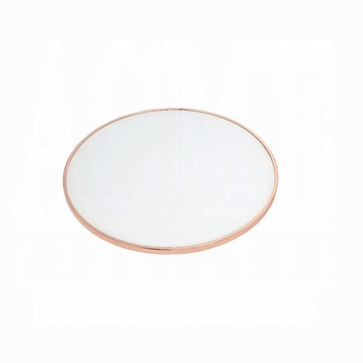 Acme Alivia Frosted Glass & Rose Gold End Table - Image 3