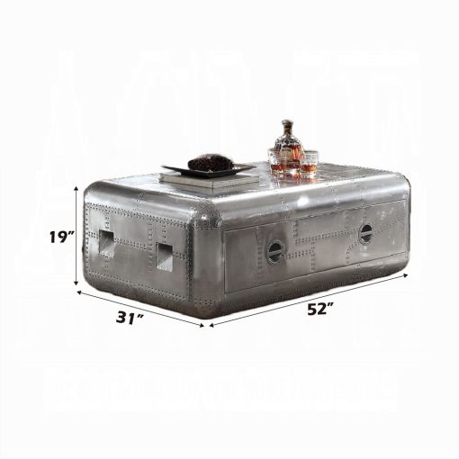 Acme Brancaster Aluminum Coffee Table - Image 2