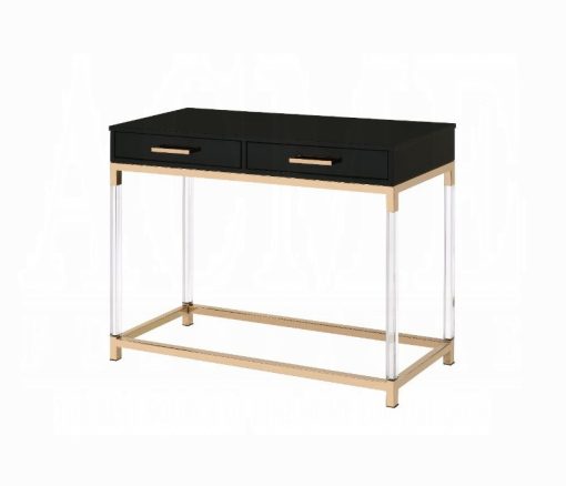 Acme Adiel Black & Gold Sofa Table