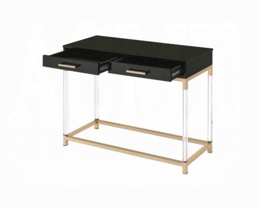 Acme Adiel Black & Gold Sofa Table - Image 2