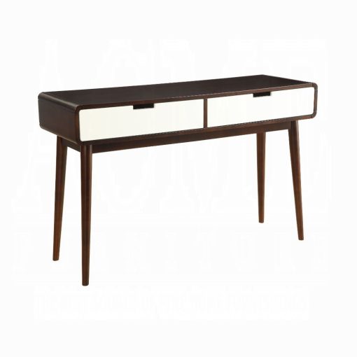 Acme Christa White & Espresso Sofa Table - Image 2