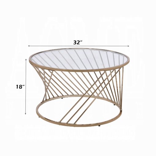Acme Bluelipe Champagne Coffee Table - Image 5