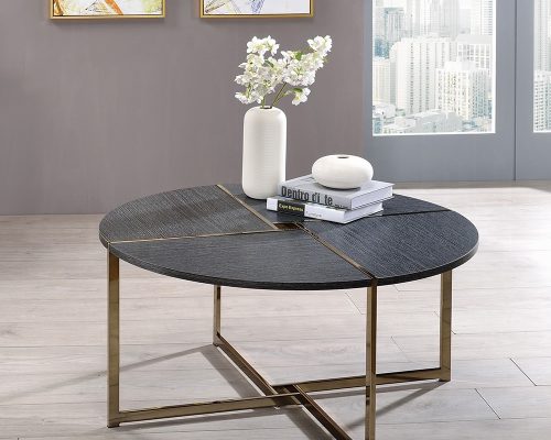 Acme Bromia Black & Champagne Coffee Table
