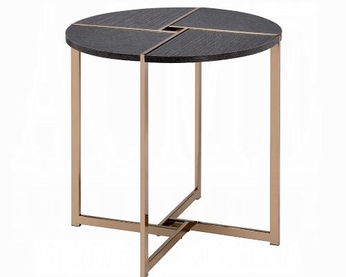 Acme Bromia Black & Champagne End Table