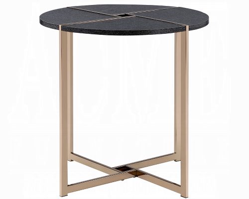 Acme Bromia Black & Champagne End Table