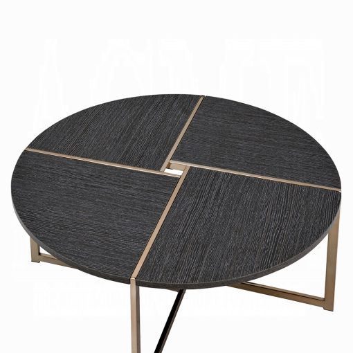 Acme Bromia Black & Champagne End Table