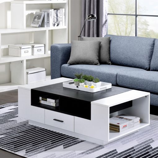 Acme Armour White & Black Coffee Table