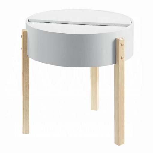 Acme Bodfish White & Natural End Table - Image 2