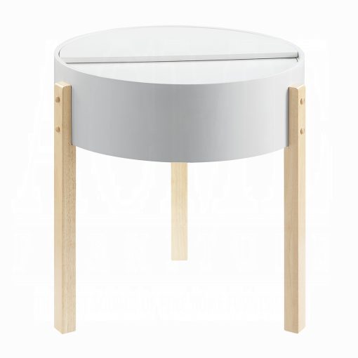 Acme Bodfish White & Natural End Table - Image 3