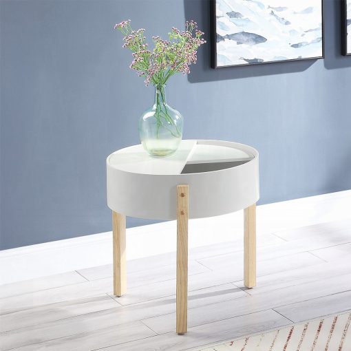 Acme Bodfish White & Natural End Table