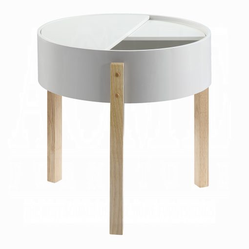 Acme Bodfish White & Natural End Table - Image 4