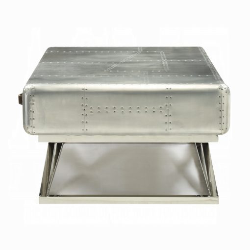 Acme Brancaster Aluminum Rectangular Coffee Table - Image 5