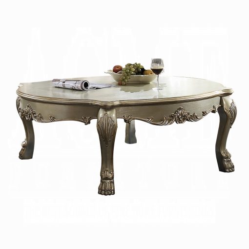 Acme Dresden II Gold Patina & Bone Coffee Table - Image 2