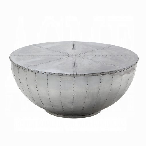 Acme Brancaster Aluminum Drum Coffee Table - Image 2