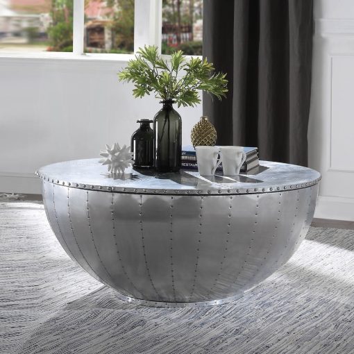 Acme Brancaster Aluminum Drum Coffee Table
