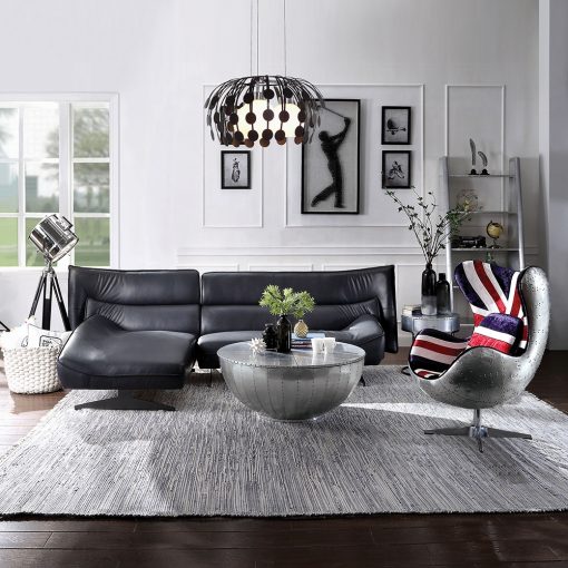 Acme Brancaster Aluminum Drum Coffee Table - Image 8