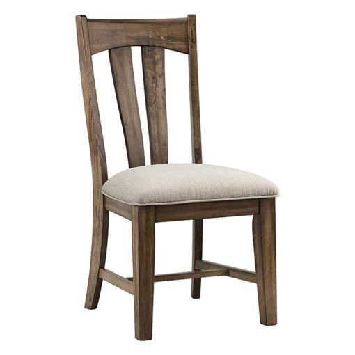 Intercon Whiskey River Gunpowder Grey Slat Chair