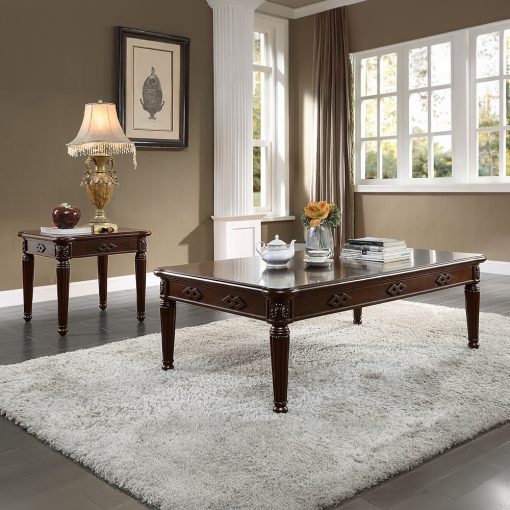 Acme Chateau De Ville Espresso End Table - Image 6