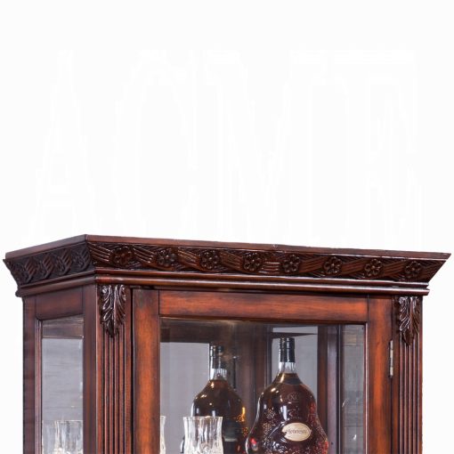 Acme Addy Cherry Curio Cabinet - Image 3