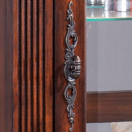 Acme Addy Cherry Curio Cabinet - Image 4