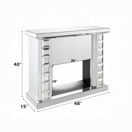 Acme Dominic Mirrored Fireplace - Image 9