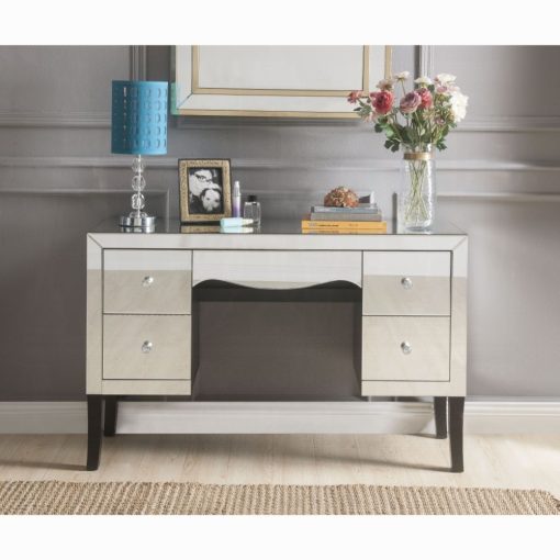 Acme Dominic Mirrored Vanity Desk