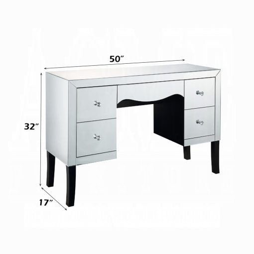 Acme Dominic Mirrored Vanity Desk - Image 7