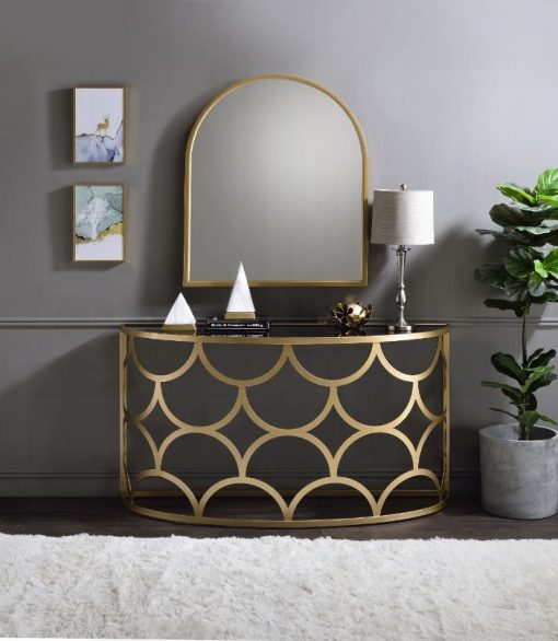 Acme Altus Gold Console Table