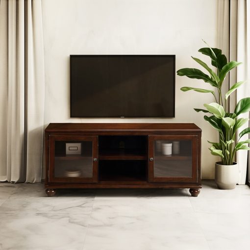 Acme Dita Walnut TV Stand - Image 10