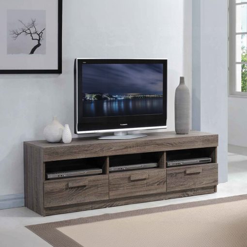 Acme Alvin Rustic Oak Tv Stand