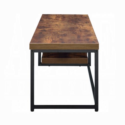 Acme Bob Weathered Oak & Black Metal Tv Stand - Image 10