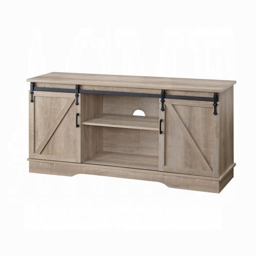 Acme Bennet Oak Tv Stand - Image 3