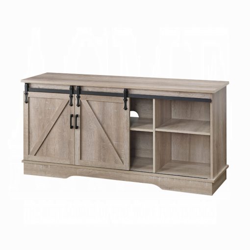 Acme Bennet Oak Tv Stand - Image 4