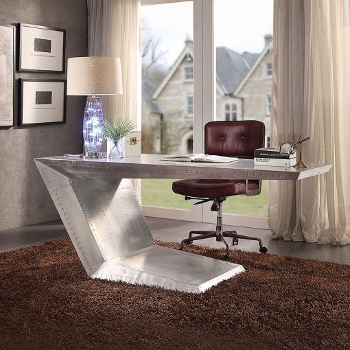 Acme Brancaster Aluminum Executive Writing Desk - Image 10