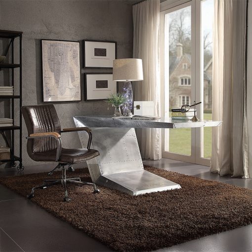 Acme Brancaster Aluminum Executive Writing Desk - Image 11