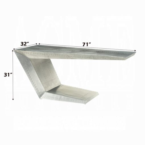 Acme Brancaster Aluminum Executive Writing Desk - Image 8