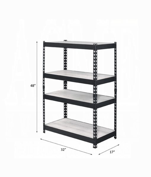 Acme Decmus Natural & Black Bookshelf - Image 4