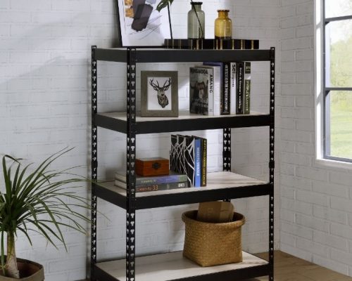 Acme Decmus Natural & Black Bookshelf