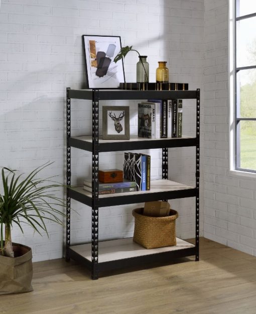 Acme Decmus Natural & Black Bookshelf