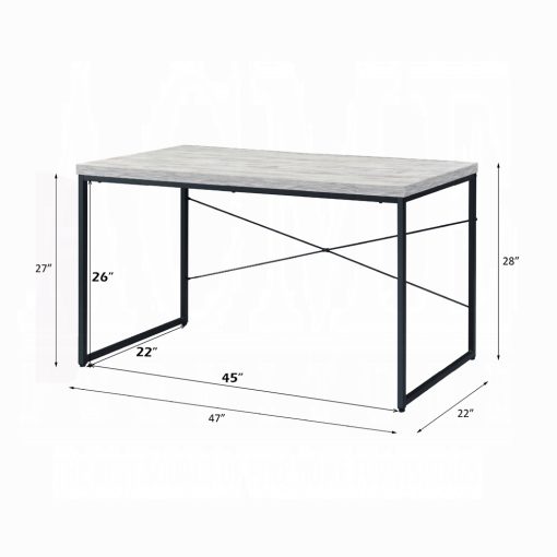 Acme Bob Antique White & Black Writing Desk