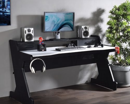 Acme Bigga Black & White Gaming Desk