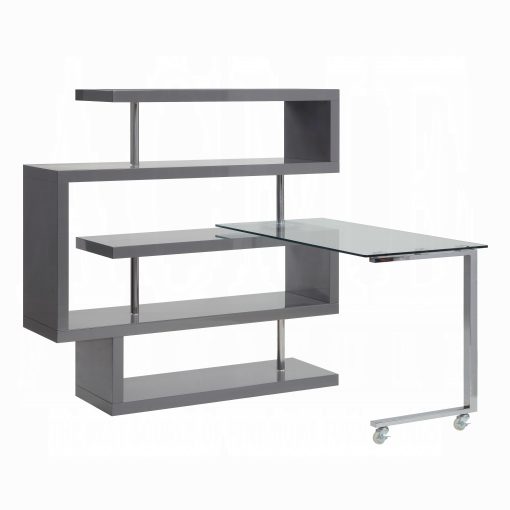 Acme Buck II Writing Desk with Bookshelf - Image 11