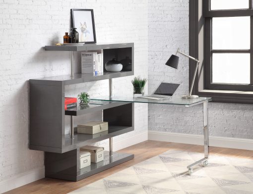 Acme Buck II Writing Desk with Bookshelf - Image 16