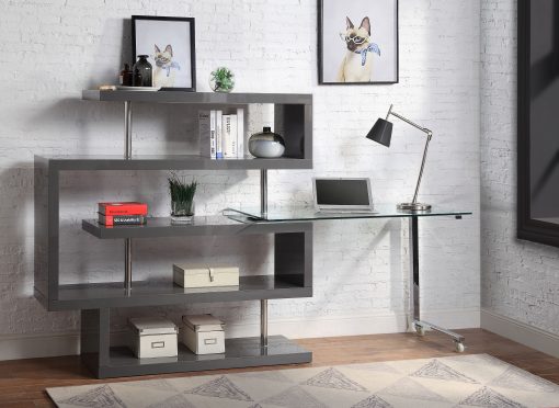 Acme Buck II Writing Desk with Bookshelf - Image 10