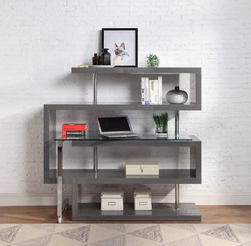 Acme Buck II Writing Desk with Bookshelf - Image 17