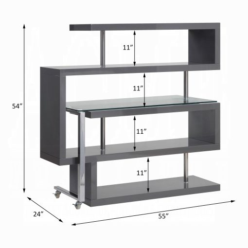 Acme Buck II Writing Desk with Bookshelf - Image 18