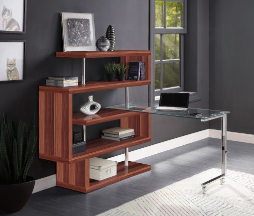 Acme Buck II Writing Desk with Bookshelf - Image 25